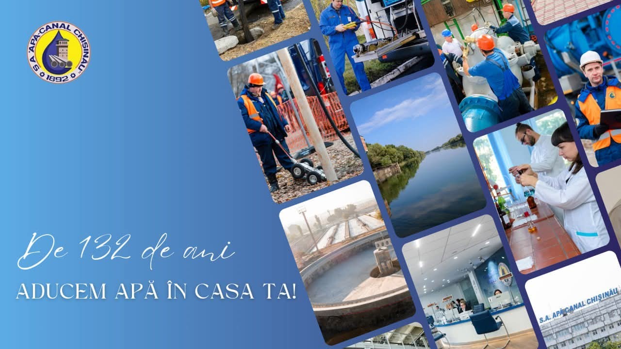 S.A. „Apă-Canal Chișinău” lansează campania „Cunoaște Eroii ACC” – oamenii care aduc apa în casele chișinăuienilor